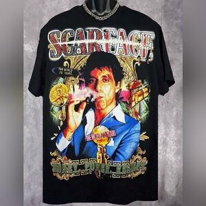 Dbruze x Scarface Tony Montana The World Is Yours Shirt Rap Tee Size Large